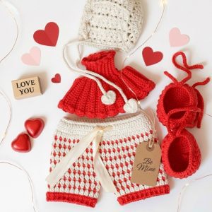 Patrón Conjunto para San Valentín Osita Mocca